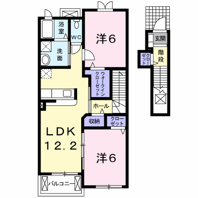 ブライト　スクエアＢ 205【管理NO：1-015261902-02040】 ★家具家電は申し込み後に搬入します★ ★2026年10月中旬入居可能★の外観画像