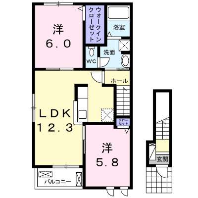 アクティフ笹賀 201【管理NO：1-023920101-02010】 ★家具家電は申し込み後に搬入します★ ★2026年09月中旬入居可能★の外観画像