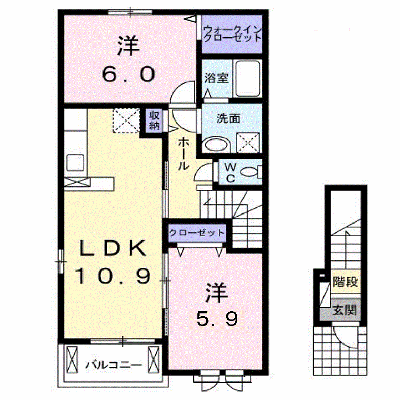 サニーレジデンス 201【管理NO：1-023778601-02010】 ★家具家電は申し込み後に搬入します★ ★2026年10月中旬入居可能★の外観画像