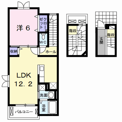 アンブラッセ　Ⅱ 303【管理NO：1-019486402-03030】 ★家具家電は申し込み後に搬入します★ ★2026年09月下旬入居可能★の外観画像