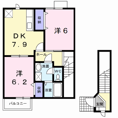 ガーデンハイム今古賀 203【管理NO：1-009482001-02030】 ★家具家電は申し込み後に搬入します★の外観画像