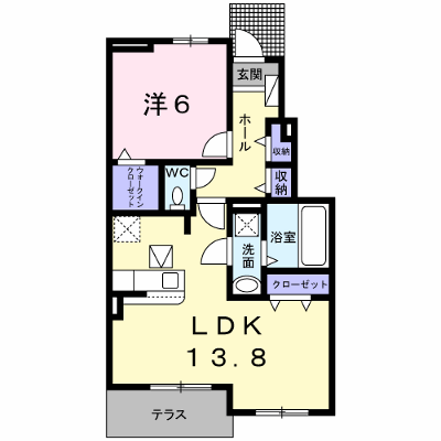 メゾン・ベル　Ⅰ 104【管理NO：1-023872401-01040】 ★家具家電は申し込み後に搬入します★ ★2026年09月下旬入居可能★の外観画像