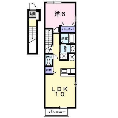 グレース 201【管理NO：1-013435301-02010】 ★家具家電は申し込み後に搬入します★ ★2026年10月中旬入居可能★の外観画像