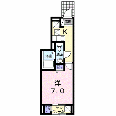 シンシア 103【管理NO：1-021043501-01030】 ★家具家電は申し込み後に搬入します★ ★2026年10月上旬入居可能★の外観画像