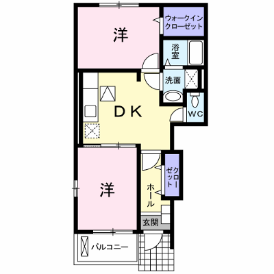 トゥーランドット３ 101【管理NO：1-014827803-01010】 ★家具家電は申し込み後に搬入します★ ★2026年11月中旬入居可能★の外観画像