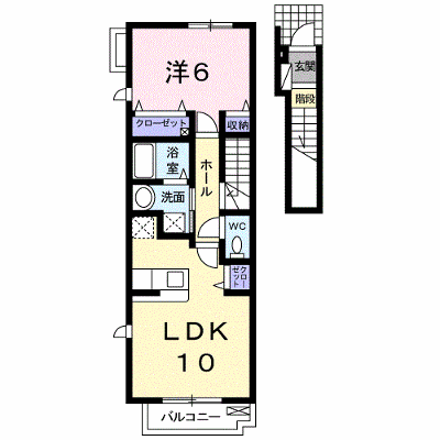 ＳＵＮ・ＢＲＩＧＨＴ 206【管理NO：1-017579201-02060】 ★家具家電は申し込み後に搬入します★ ★2026年10月中旬入居可能★の外観画像
