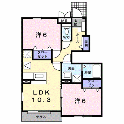 アルカンシエル参番館 103【管理NO：1-015886703-01030】 ★家具家電は申し込み後に搬入します★ ★2026年10月中旬入居可能★の外観画像