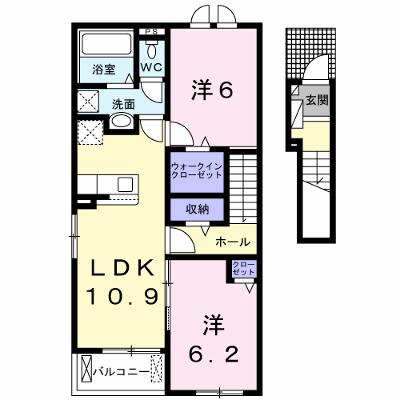 シエロアスール　Ⅰ 205【管理NO：1-026721601-02050】 ★家具家電は申し込み後に搬入します★ ★2026年09月下旬入居可能★の外観画像