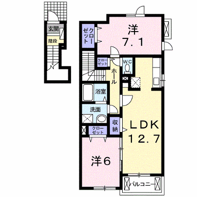 カーサフェリーチェ 201【管理NO：1-017556701-02010】 ★家具家電は申し込み後に搬入します★ ★2026年11月中旬入居可能★の外観画像