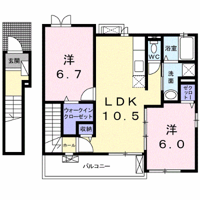 喜城ハウス 201【管理NO：1-019671801-02010】 ★家具家電は申し込み後に搬入します★ ★2026年09月下旬入居可能★の外観画像
