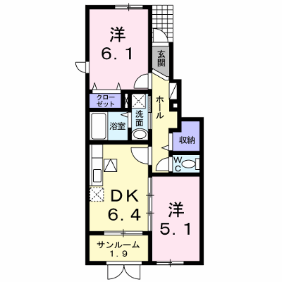 メルヴェーユ 103【管理NO：1-018024901-01030】 ★家具家電は申し込み後に搬入します★ ★2026年09月下旬入居可能★の外観画像