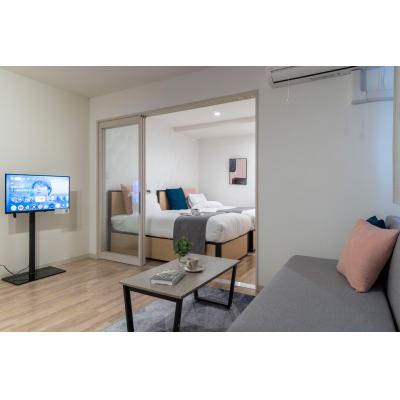 中津駅から徒歩7分！日当たりの良いお部屋♪/シェアOK/家具・家電完備/LaSante UMEDAKITA 206の物件写真2