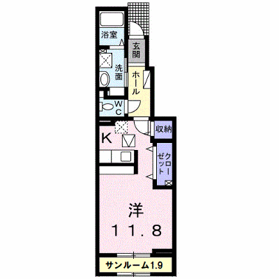 グリーン　ヴィレッヂ　Ⅱ 103【管理NO：1-025657301-01030】 ★家具家電は申し込み後に搬入します★ ★2026年10月中旬入居可能★の外観画像