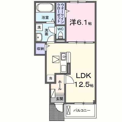 リリーフ・タカサゴ 104【管理NO：1-028782201-01040】 ★家具家電は申し込み後に搬入します★ ★2027年02月上旬入居可能★の外観画像