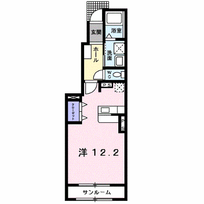 トレフル　Ｂ 102【管理NO：1-014218702-01020】 ★家具家電は申し込み後に搬入します★ ★2026年10月上旬入居可能★の外観画像