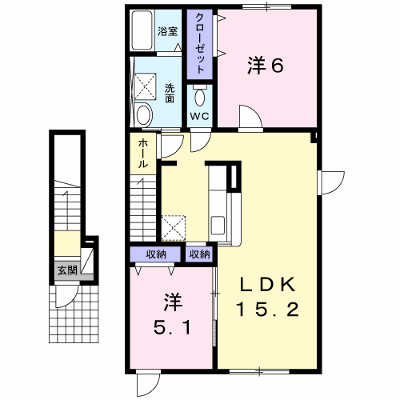 エクセレント・ハイム 202【管理NO：1-020313901-02020】 ★家具家電は申し込み後に搬入します★ ★2026年10月中旬入居可能★の外観画像