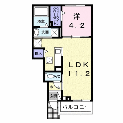シエル　ソレイユ 102【管理NO：1-028134601-01020】 ★家具家電は申し込み後に搬入します★ ★2026年10月上旬入居可能★の外観画像