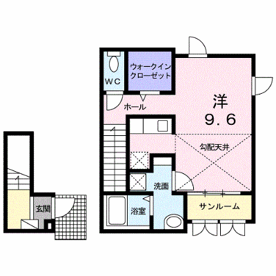 カーサ・ノーブル 202【管理NO：1-025003901-02020】 ★家具家電は申し込み後に搬入します★ ★2026年10月上旬入居可能★の外観画像