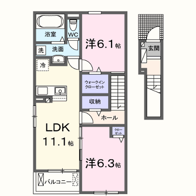 フェザント　テイル 206【管理NO：1-027198301-02050】 ★家具家電は申し込み後に搬入します★ ★2026年10月中旬入居可能★の外観画像