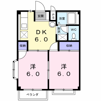 ＹＮハイツＢ 203【管理NO：1-005281302-02030】 ★家具家電は申し込み後に搬入します★ ★2026年10月上旬入居可能★の外観画像