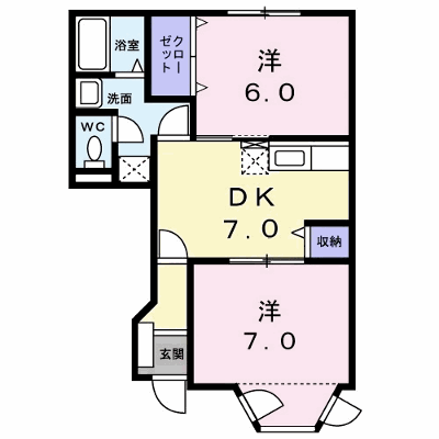 リュウガミⅡ 102【管理NO：1-005799601-01020】 ★家具家電は申し込み後に搬入します★の外観画像