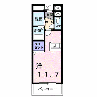 プラティーク 302【管理NO：1-011954401-03020】 ★家具家電は申し込み後に搬入します★ ★2026年10月上旬入居可能★の外観画像