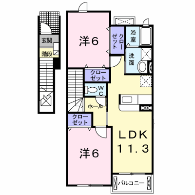 レーベンツォーネⅢ 203【管理NO：1-014383401-02030】 ★家具家電は申し込み後に搬入します★ ★2026年09月下旬入居可能★の外観画像