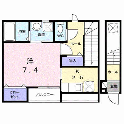 本町１丁目アパート 202【管理NO：1-028452501-02020】 ★家具家電は申し込み後に搬入します★ ★2027年02月上旬入居可能★の外観画像