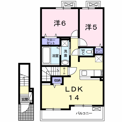 シャルマン若宮　Ｓ 203【管理NO：1-024970002-02030】 ★家具家電は申し込み後に搬入します★の外観画像