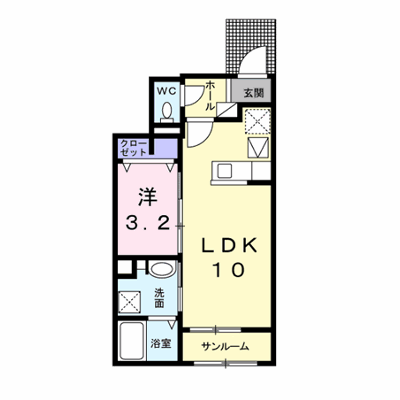ヴィレ・ニ・カンパーニャⅡ 103【管理NO：1-024032102-01030】 ★家具家電は申し込み後に搬入します★ ★2026年10月上旬入居可能★の外観画像
