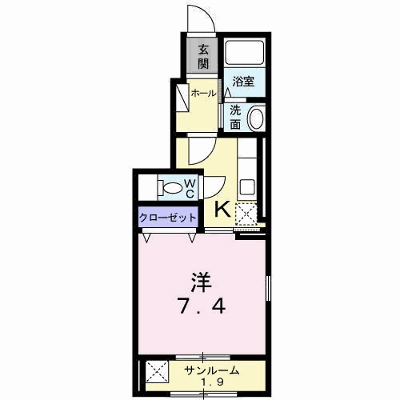 ペニーレイン 101【管理NO：1-022622501-01010】 ★家具家電は申し込み後に搬入します★ ★2026年09月下旬入居可能★の外観画像