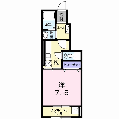 Ｋａｉ 103【管理NO：1-020784701-01030】 ★家具家電は申し込み後に搬入します★の外観画像