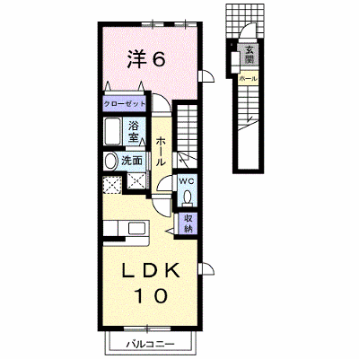 プレッソ 201【管理NO：1-015951101-02010】 ★家具家電は申し込み後に搬入します★ ★2026年11月上旬入居可能★の外観画像