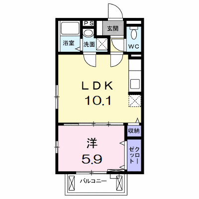 サニーヒル 204【管理NO：1-021475601-02040】 ★家具家電は申し込み後に搬入します★ ★2026年10月上旬入居可能★の外観画像