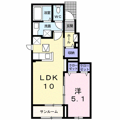 ルピナス 106【管理NO：1-025430801-01050】 ★家具家電は申し込み後に搬入します★ ★2026年09月上旬入居可能★の外観画像