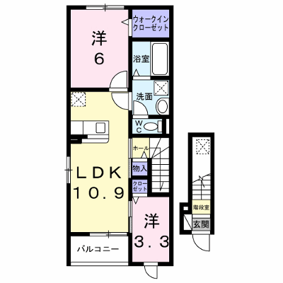 ＨＭＳ７７ 201【管理NO：1-028769101-02010】 ★家具家電は申し込み後に搬入します★ ★2027年01月下旬入居可能★の外観画像