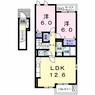 モダン・パークＫ＆Ｌ　Ⅰ 201【管理NO：1-019592301-02010】 ★家具家電は申し込み後に搬入します★ ★2026年10月上旬入居可能★の外観画像