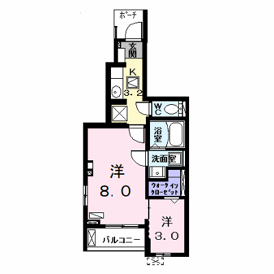 アルドーレ（Ａｒｄｏｒｅ） 105【管理NO：1-025863901-01040】 ★家具家電は申し込み後に搬入します★の外観画像