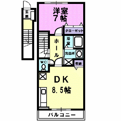 ビューラーⅡ 202【管理NO：1-012059901-02020】 ★家具家電は申し込み後に搬入します★ ★2026年10月上旬入居可能★の外観画像