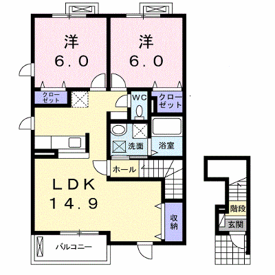 サン　フォレスト 201【管理NO：1-020071601-02010】 ★家具家電は申し込み後に搬入します★ ★2026年10月中旬入居可能★の外観画像