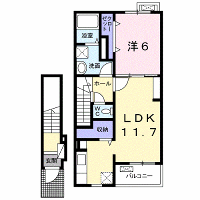 グランディール・シュン 203【管理NO：1-019643501-02030】 ★家具家電は申し込み後に搬入します★ ★2026年09月中旬入居可能★の外観画像