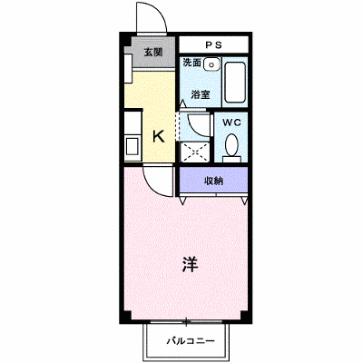 メゾンハッピーⅡ 205【管理NO：1-006451302-02040】 ★家具家電は申し込み後に搬入します★の外観画像