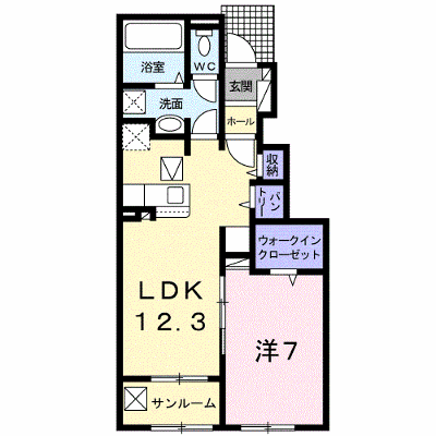 ファミーユⅡ 103【管理NO：1-024967902-01030】 ★家具家電は申し込み後に搬入します★ ★2026年09月中旬入居可能★の外観画像