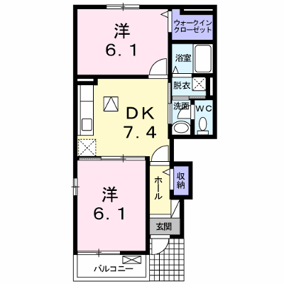 ヴィラ・コスモ 101【管理NO：1-016084901-01010】 ★家具家電は申し込み後に搬入します★ ★2026年10月上旬入居可能★の外観画像