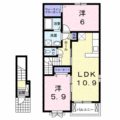 アトランテッド 203【管理NO：1-021862001-02030】 ★家具家電は申し込み後に搬入します★の外観画像