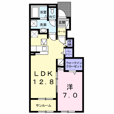 メディオ　サルーテ　Ａ 102【管理NO：1-026110501-01020】 ★家具家電は申し込み後に搬入します★ ★2026年10月中旬入居可能★の外観画像