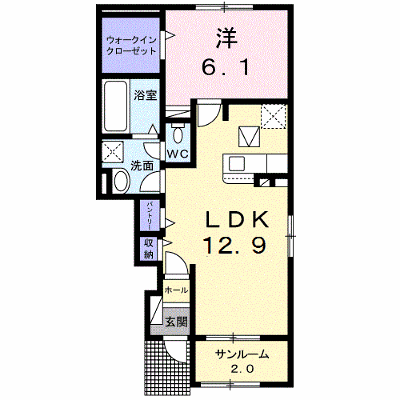 アルコバレーノ　Ｂ 103【管理NO：1-025019402-01030】 ★家具家電は申し込み後に搬入します★ ★2026年10月上旬入居可能★の外観画像
