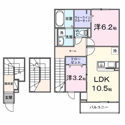 グレイス　ケイ 304【管理NO：1-028239701-03040】 ★家具家電は申し込み後に搬入します★ ★2026年09月中旬入居可能★の外観画像