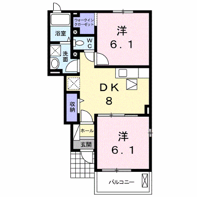 サニースポットⅠ 105【管理NO：1-020148601-01050】 ★家具家電は申し込み後に搬入します★ ★2026年10月下旬入居可能★の外観画像