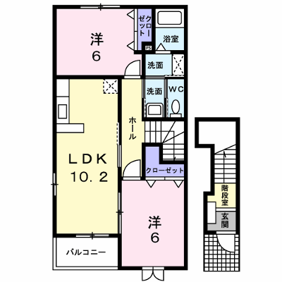 アネックス北門イーストコート 201【管理NO：1-013586703-02010】 ★家具家電は申し込み後に搬入します★ ★2026年09月下旬入居可能★の外観画像
